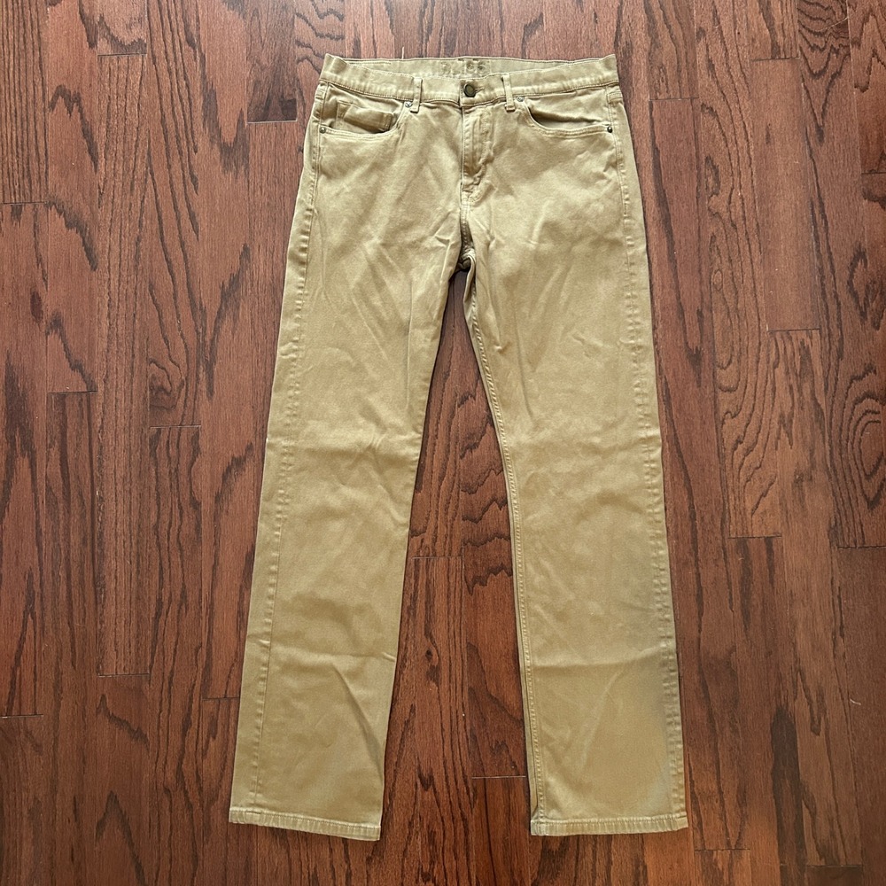 DL1961 Vince Casual Straight Pants Mens 34 Khaki Tan American Cotton Denim